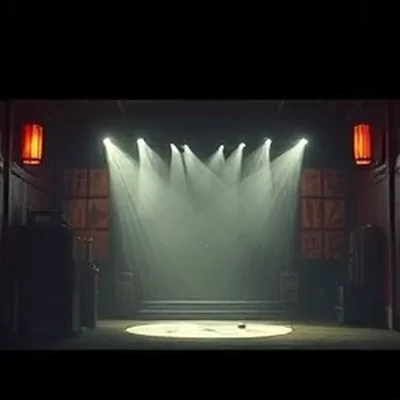 《江畔旧事》海报，黄昏江面上泊着的小船