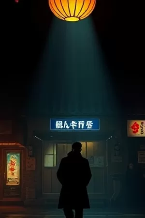 《雾港追凶》竖版海报，雨夜港口集装箱与警戒线